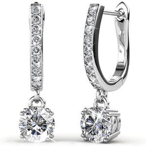 0420‎ Cate & Chloe McKenzie 18k Gold-Plated Dangle EarringsW-Simulated Crystals